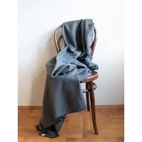 Ecostories Ecostories Biofleece Wohndecken 150 x 200 cm, Schwarz-melliert, – Produktbild 1 von 1