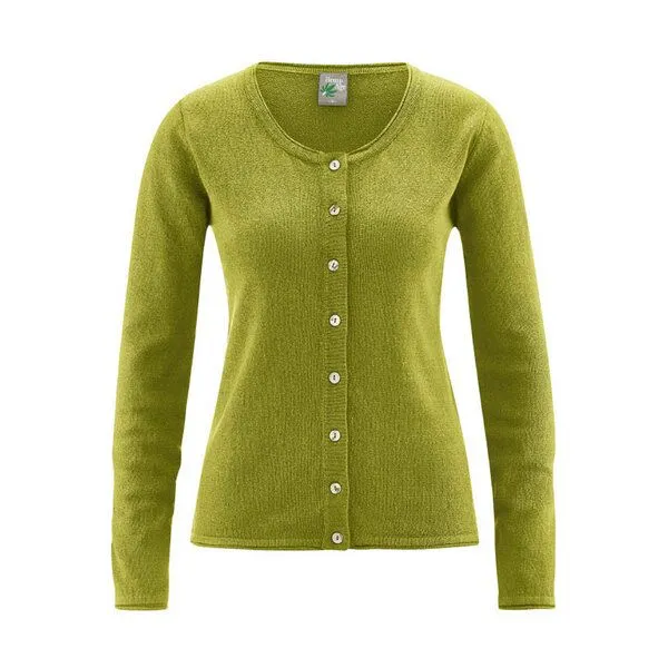 HempAge HempAge Damen Cardigan Carina, Fern, – Produktbild 1 von 3