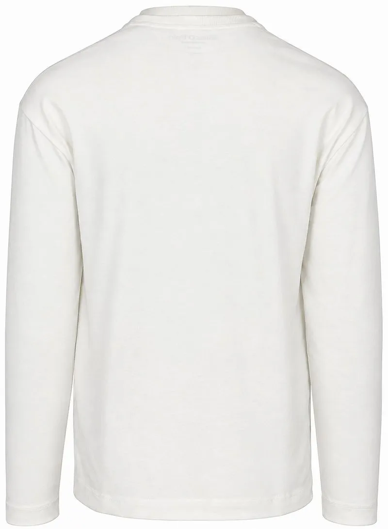 Marc O'Polo Marc O'Polo Heavy Longsleeve Silky White - Größe M, Weiß, – Produktbild 1 von 3