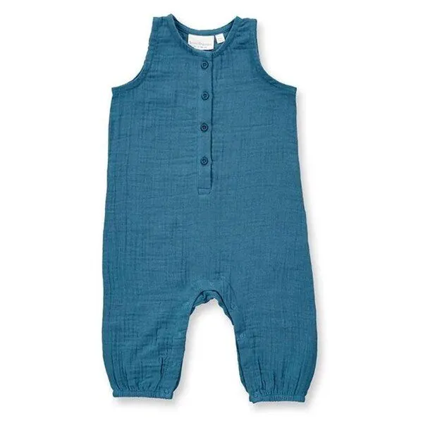 Sense Organics sense-organics Bequemer Baby Overall aus Musselin Maris von Sense Organics, Deep ocean, – Produktbild 1 von 1