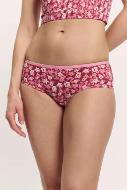 Tranquillo Slip Gaaby aus Bio-Baumwolle - red wildflowers / S – Produktbild 1 von 1