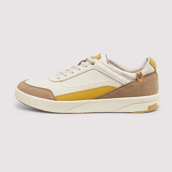 SAOLA SAOLA Quito M - leicht & vegan Sneaker mit elastischen Schnürsenkeln, Sand camel, – Produktbild 3 von 4