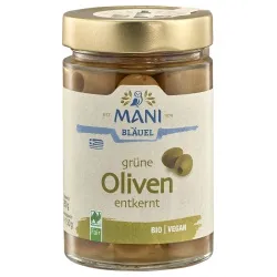 Mani Bläuel Grüne Oliven ohne Stein in Lake – Produktbild 1 von 1