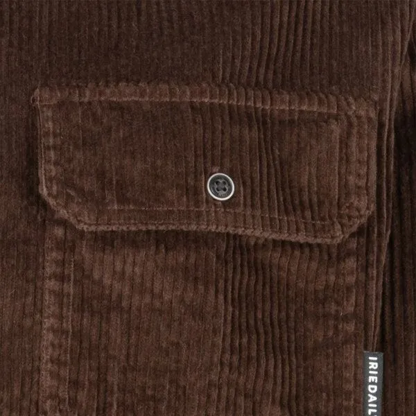 Iriedaily Iriedaily Bubble Cord Shirt, Dark coffee (braun), – Produktbild 2 von 3