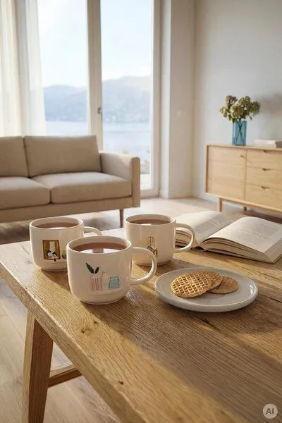 Tranquillo Tranquillo Tasse BRUNETTEA Regal – Steinzeug, Creme, – Produktbild 4 von 6