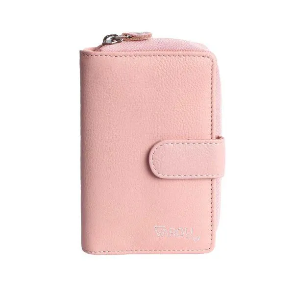 Vargu Vargu Echtleder Geldbörse MASIN 1-A mono, Light pink, – Produktbild 1 von 4
