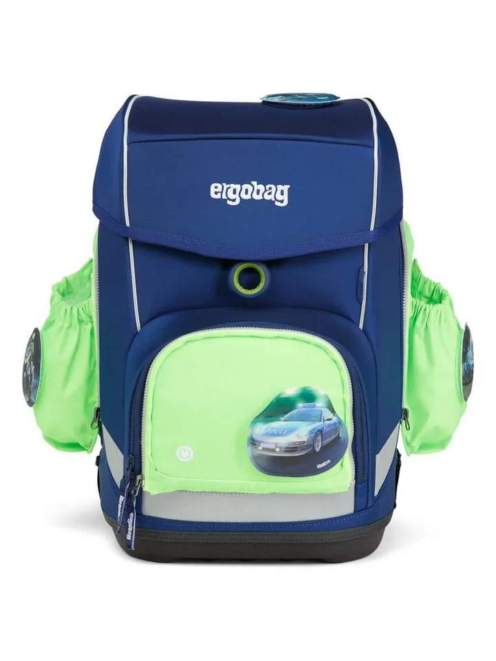 Ergobag Ergobag Schulranzen Fluo LED Seitentaschen Set, reflektierend, Grün, – Produktbild 2 von 4