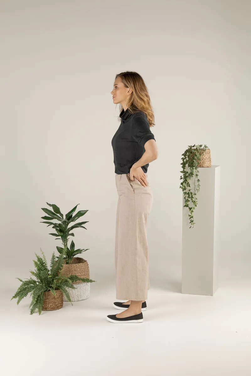 TAWAST TAWAST Damen vegan Culottes Forest Whispers Haselnuss – Produktbild 1 von 2
