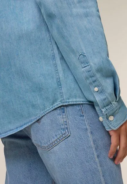 TORLAND TORLAND Denimshirt DENNIS aus Bio-Baumwolle, Blau (light wash), – Produktbild 3 von 3