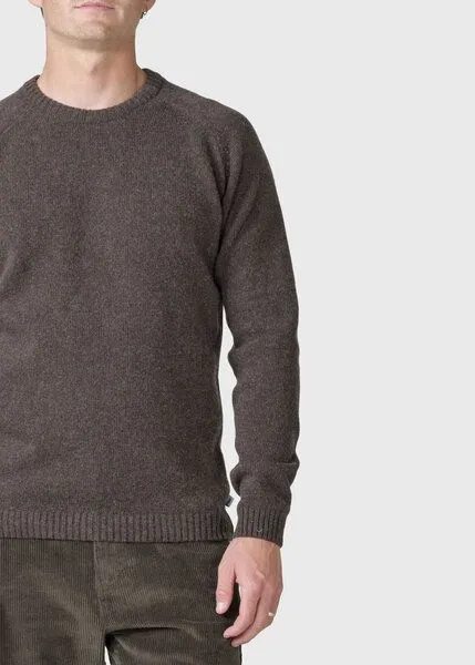 Klitmøller Collective Klitmøller Collective Lammwolle-Strickpullover - Ole Knit - mulesingfrei, Taupe (braun), – Produktbild 3 von 3
