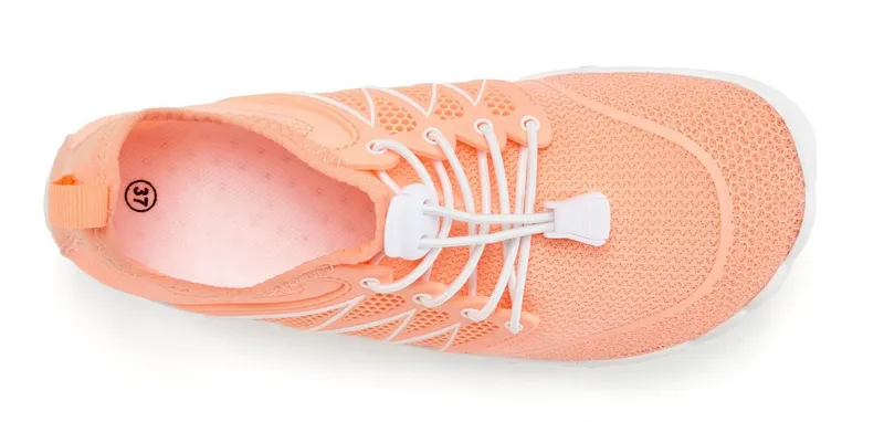 VENICE BEACH VENICE BEACH Badelatsche, Badeschuhe, Badeschlappe, Barfußschuh, leichter Slipper Aquaschuh Wasserschuh mit elastischen Bändern, schnelltrocknend VEGAN, Orange, – Produktbild 3 von 5