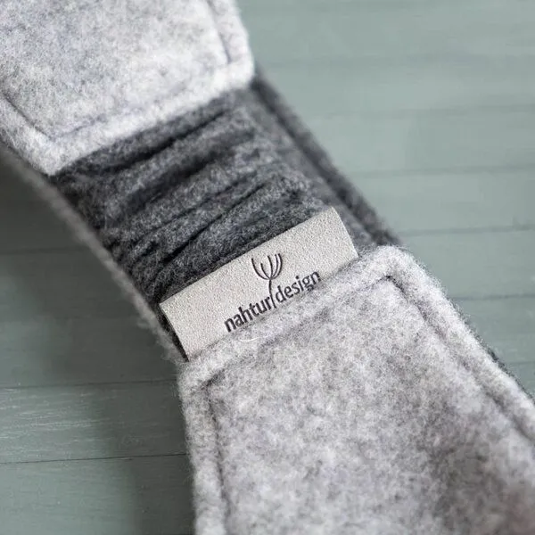 nahtur-design nahtur-design Ohrenwärmer | Stirnband aus Flauschloden | Wendefunktion, Grau_01 (grau), – Produktbild 5 von 5