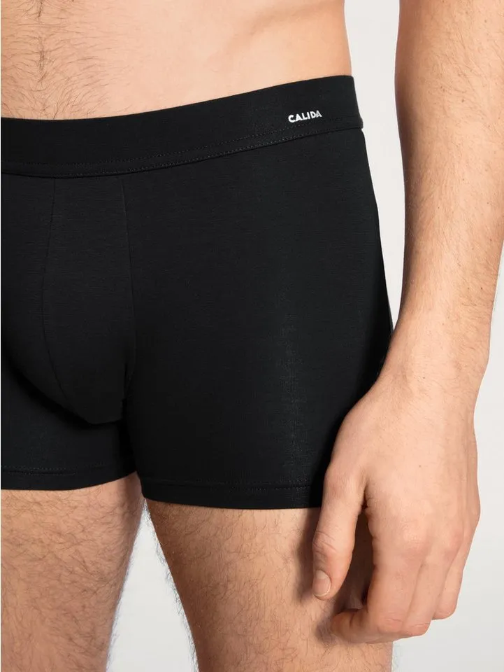 CALIDA CALIDA Boxershorts Cotton Code Komfortbund, Baumwoll-Mix, elastisch, ohne Eingriff, Schwarz, – Produktbild 1 von 5