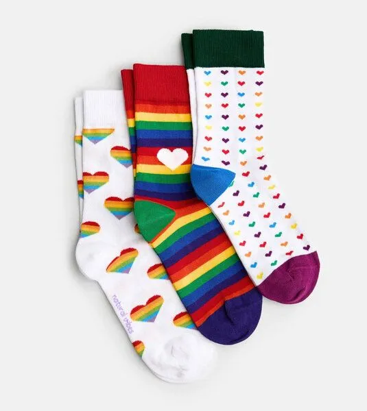 Natural Vibes Natural Vibes 3-Pack Love Wins Bio GOTS | Geschenkset | Bunte Socken | Herren Damen Socken | – Produktbild 3 von 4