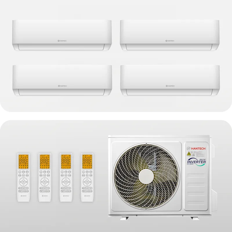 HANTECH Hantech Multisplit Klimaanlage 4 x 9.000 BTU (2,6kW) - WiFi - H-Pro – Produktbild 1 von 5