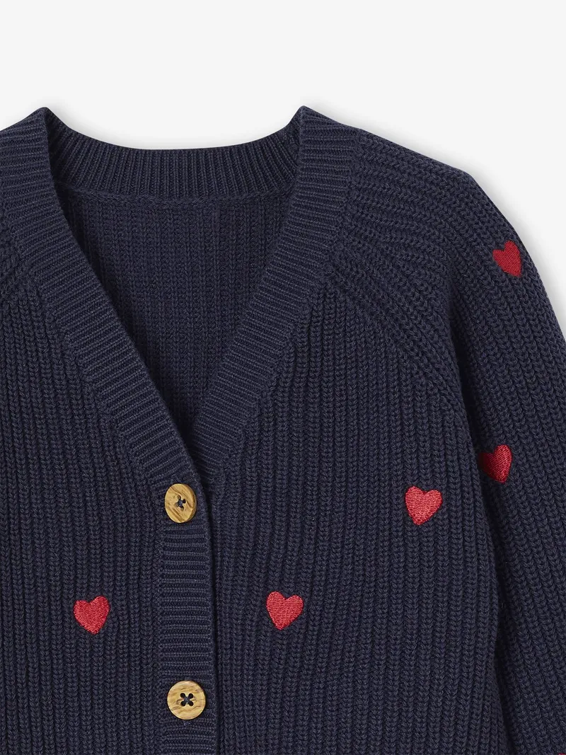 Vertbaudet Vertbaudet Mädchen Baby Strickjacke, Marine, – Produktbild 3 von 3
