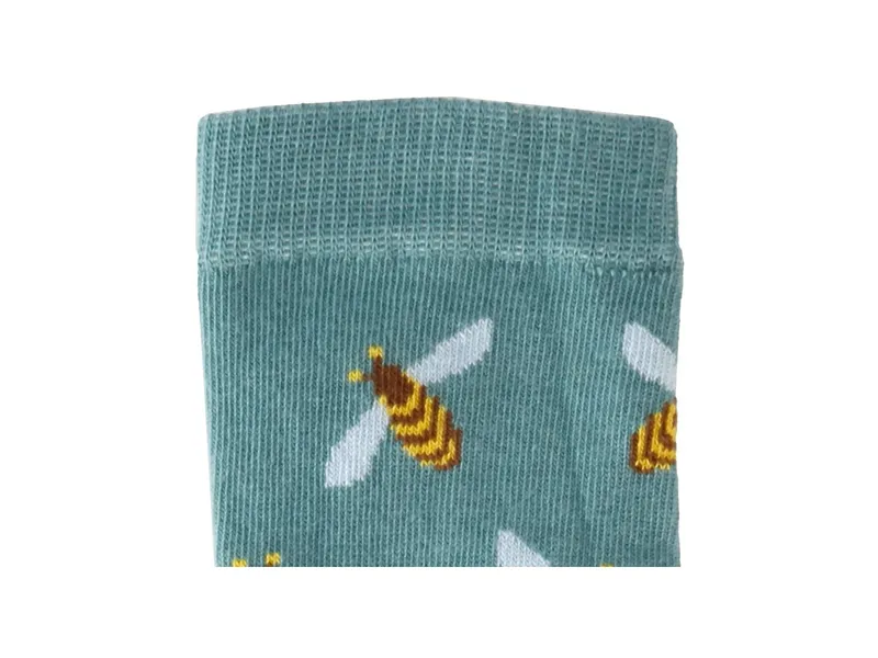 Fräulein Prusselise Kinder Socken Bienen blaugrün Gr.23-26, Mehrfarbig, – Produktbild 2 von 2