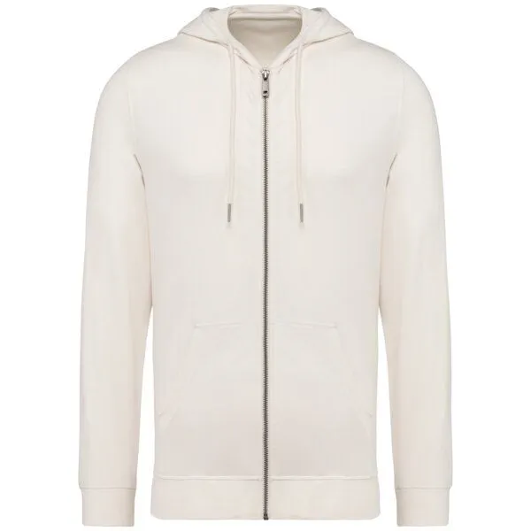 Greenspired Greenspired Herren Modal Kapuzensweatshirt mit Reissverschluss 260 g/m² XS-3 XL, Elfenbein, – Produktbild 1 von 2