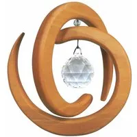 Dekoanhänger "Helix" aus Holz mit Aufhängungsfaden – Produktbild 1 von 1