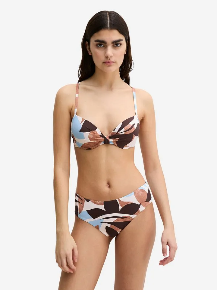 Marc O'Polo Marc O'Polo Bügel-Bikini-Top Breezy Leaf, Bikini Top mit Bügel, Stützendes Bikini‑Top, Unterwire Bikini, Bunt, – Produktbild 1 von 4