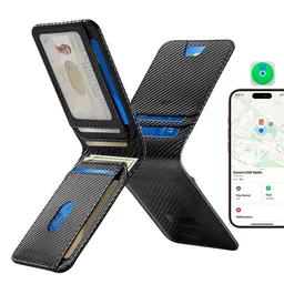 ESR ESR Classic Geo Carbon Geldbörse mit Find My Funktion und RFID-Schutz, Schwarz – Produktbild 1 von 1