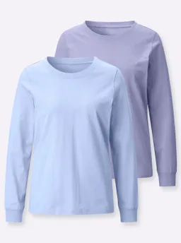 Witt Rundhalsshirt taubenblau + eisblau – Produktbild 1 von 1