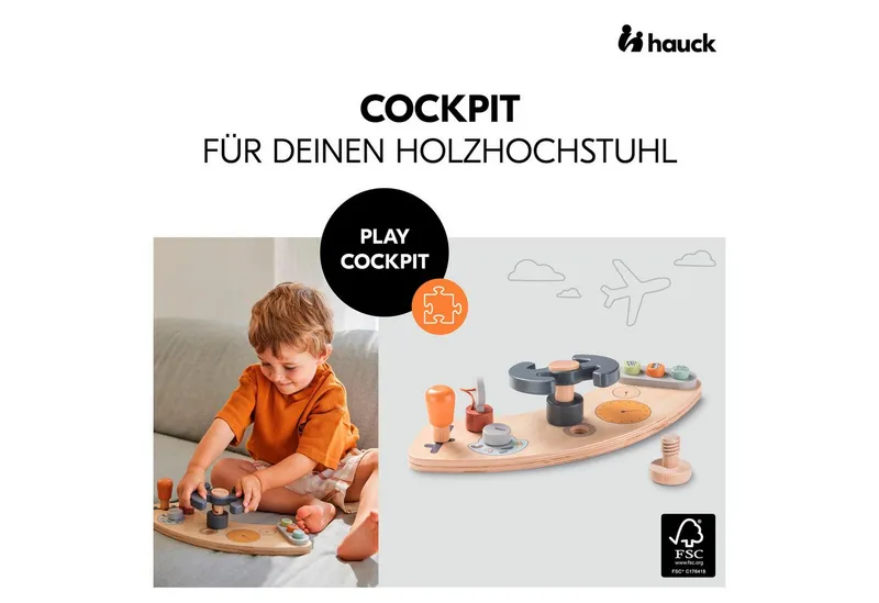 Hauck Hauck Motorikbrett Play Cockpit für hauck Spielbrett Play Tray, Bunt, – Produktbild 1 von 5