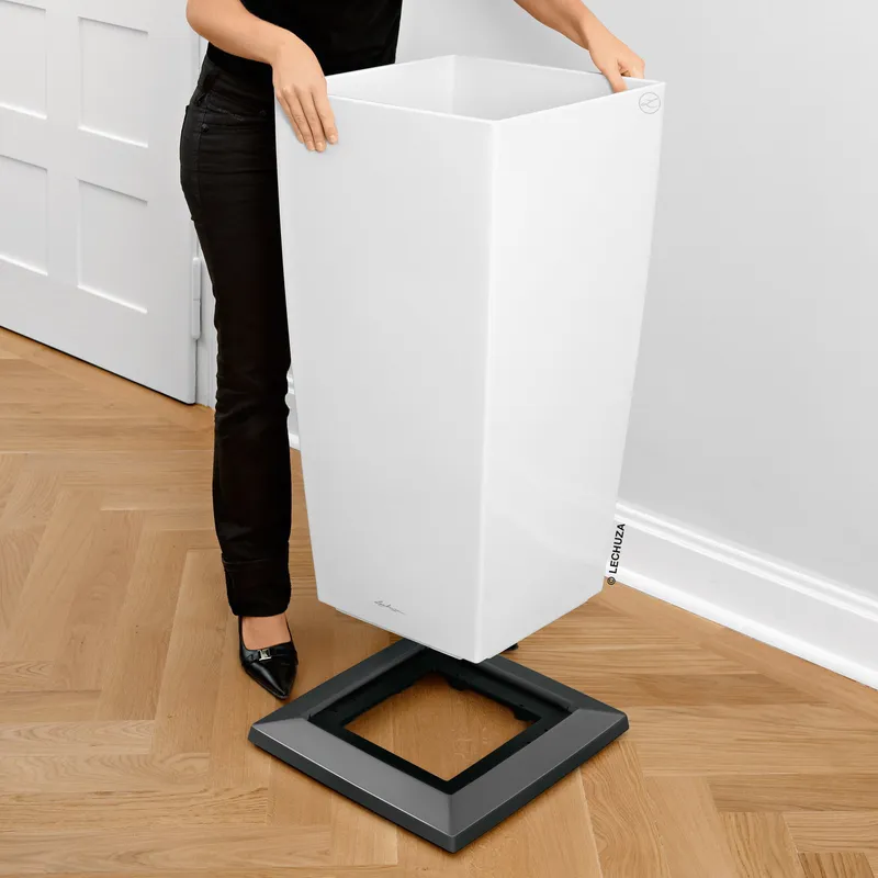 Lechuza® Lechuza® Rolluntersatz 'Cubico 30', anthrazit, ca. 32 x 32 cm, Grau, – Produktbild 1 von 1