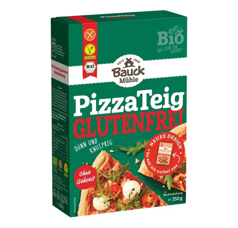 Bauck Mühle Fertiggericht Pizzateig Mischung - Glutenfrei 350g – Produktbild 1 von 1