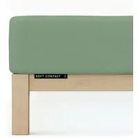 Schlafgut Schlafgut Spannbettlaken Soft Contact - 100% Biobaumwolle - wärmend, Green mid, – Produktbild 1 von 1