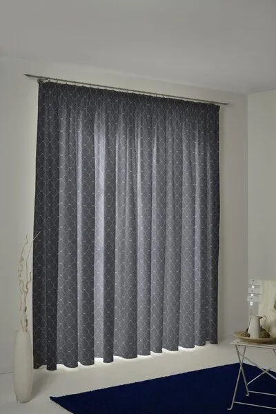 Nature by Adam Nature by Adam Vorhang aus 100% Bio-Baumwolle - Made in Germany - Indian Cortezada, Dunkelblau, – Produktbild 5 von 7