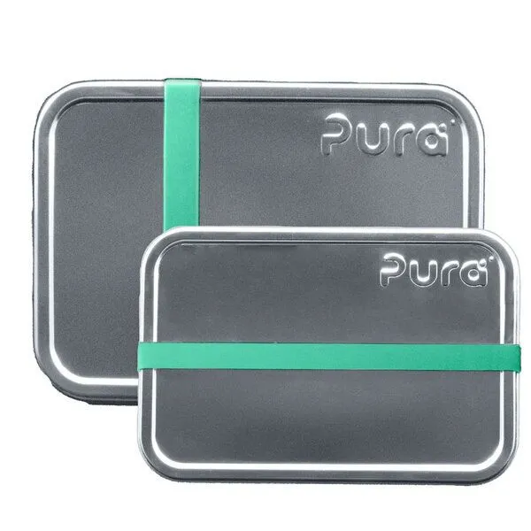 Pura Pura Lunch - Edelstahl Brotdose mit 2 Fächern – Produktbild 4 von 4