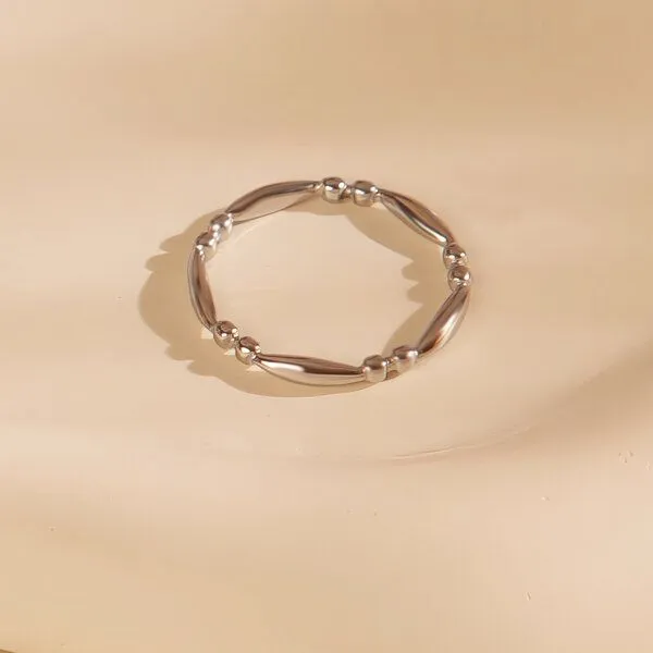 ELEKTROPULLI FINE Pearl Ring ca. Ø 17mm von Elektropulli, Silber, – Produktbild 2 von 3