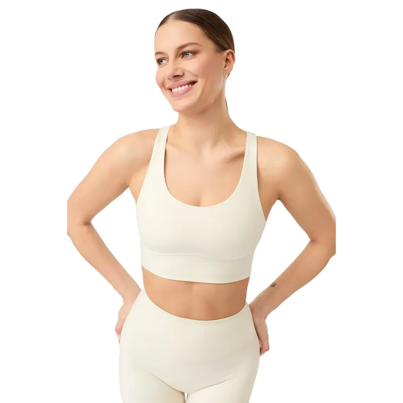 mandala Aktive Damen-Crossover-BH Mandala, Beige, – Produktbild 1 von 1