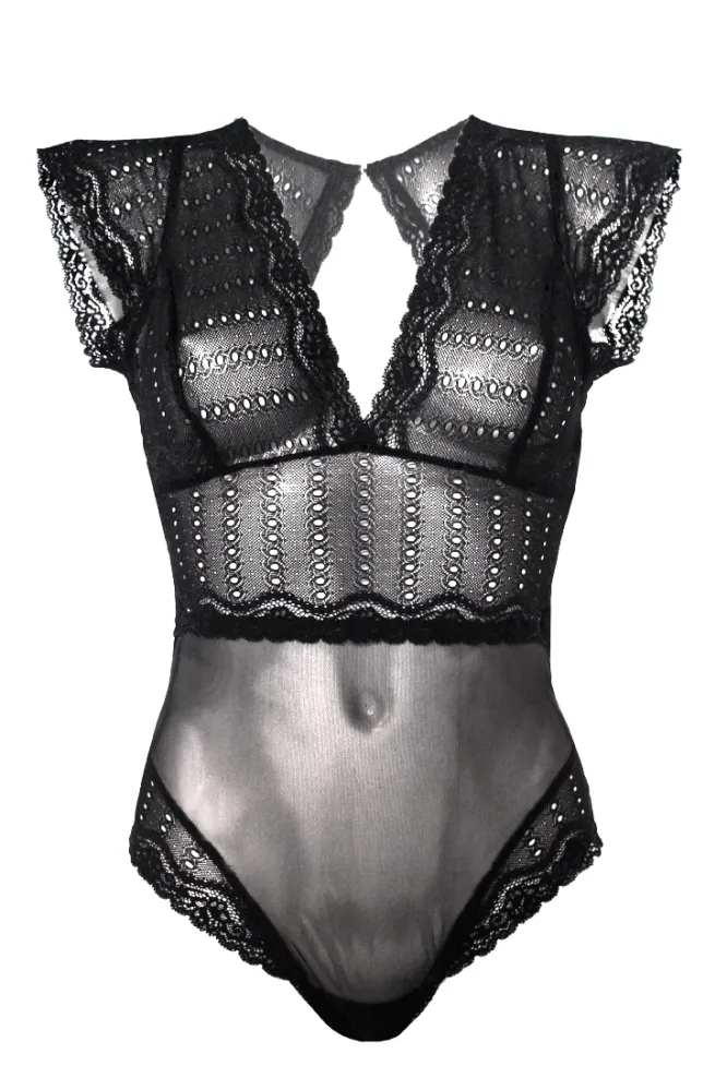 Anekdot Anekdot Damen vegan Bodysuit Amara, Schwarz, – Produktbild 2 von 2