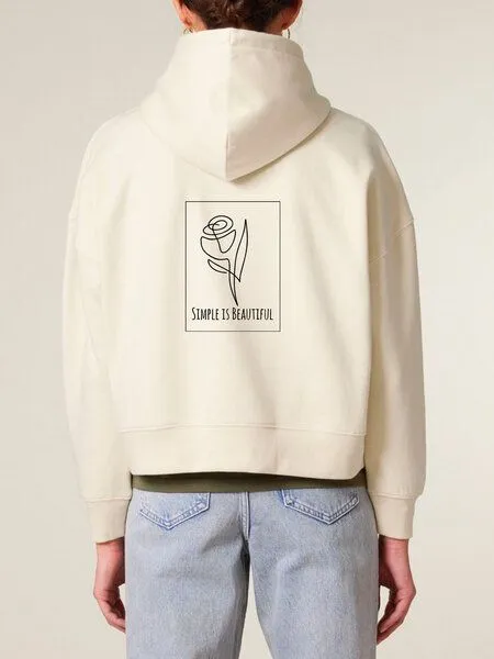 Human Family Human Family Bio Damen-Hoodie „Relax – Simple Beauty“, Natural, – Produktbild 1 von 4