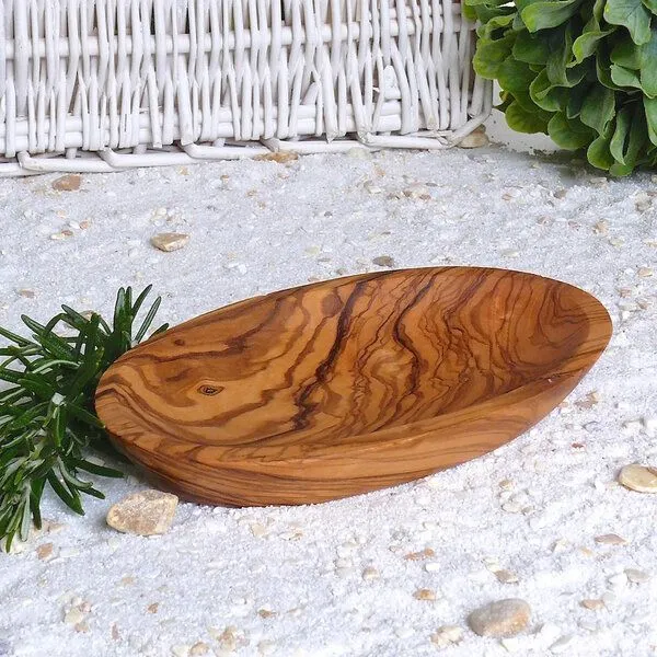 Olivenholz erleben Olivenholz erleben Schälchen oval Mittel aus Olivenholz – Produktbild 1 von 4