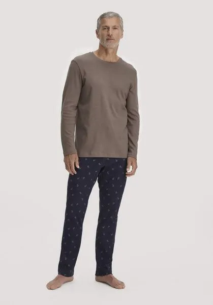 hessnatur hessnatur Schlafshirt PURE COTTON aus reiner Bio-Baumwolle, Mocca, – Produktbild 4 von 4