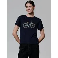 watapparel watapparel T-Shirt Frauen Mint Bike, French navy, – Produktbild 1 von 1