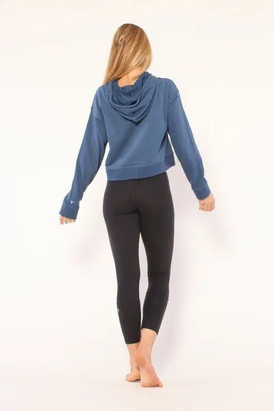 YOIQI YOIQI Hoodie aus biologischer Baumwolle, Indigo (blau), – Produktbild 2 von 2