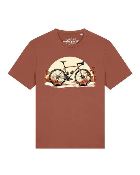 watapparel watapparel T-Shirt Unisex Gravelbike, Heritage brown, – Produktbild 1 von 2