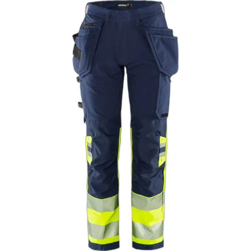 Fristads Berufshose hochsichtbar Klasse 1 für Frauen Fristads Outdoor 2643 GSTP, Gelb, – Produktbild 1 von 2