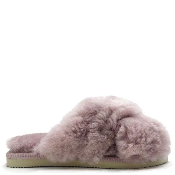 thies Pantoffel-Sandale aus Schaffell "thies Sheep Cross Sandal", New pink, – Produktbild 1 von 4