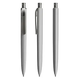 prodir prodir® Druckkugelschreiber DS8 Soft Touch PRR Push, blaue Mine, delfingrau – Produktbild 1 von 1