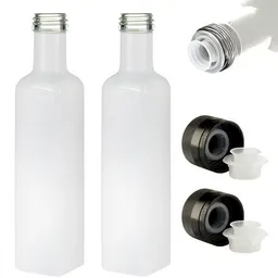 mikken mikken 2er Set Ölflasche mit Ausgießer 250 ml Glasflaschen inkl. 2 Etiketten – Produktbild 1 von 1