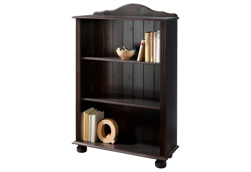 OTTO home Regal Mette, aus massivem Kiefernholz, in unterschiedlichen Größen und Farben, Beige|braun, – Produktbild 4 von 5