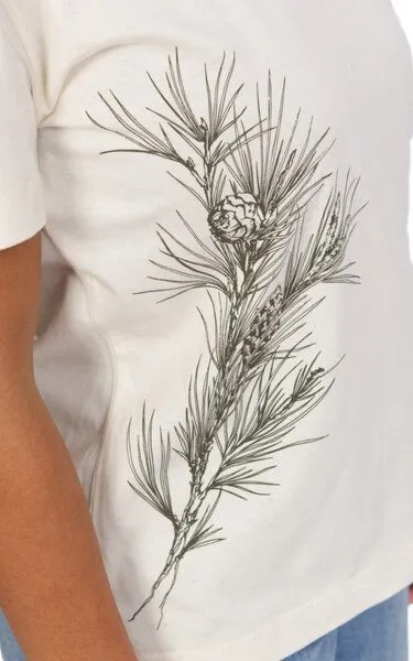 Life-Tree Life-Tree Organic Fairwear Loose Fit Shirt Women Pine Branch, Natur, – Produktbild 4 von 4