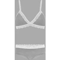 Frija Omina Frija Omina Set: Bio BH + Hipster Spitze hell, Hell grau, – Produktbild 2 von 3