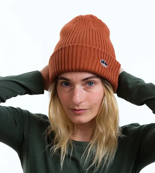 Gary Mash GARY MASH Mütze Roland aus breitem Rippstrick, Toffee (braun), – Produktbild 3 von 4