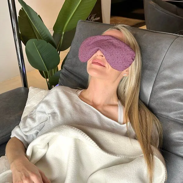 Yosana Yosana Augenkissen mit Lavendel & Leinsamen Füllung, Aubergine, – Produktbild 4 von 8